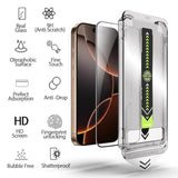 [2+1+2 Pack For Iphone 16 Pro Screen Protector With Camera Lens Protector, [Military Grade Shatterproof], Top 9H Tempered Glass, Full Edge Coverage, With Dust Free Easy Installation Tool