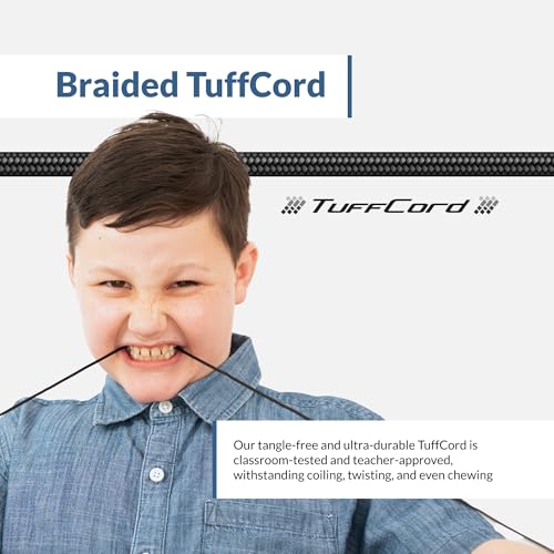 AC-4006 USB-A Stereo Headset with Microphone for PC, School & Work Durable Wired Computer Headset with Clear Audio, Made with 60% Recycled Plastic