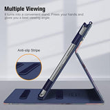 Fintie Case For 9Th / 8Th / 7Th Generation (2021/2020/2019) 10.2 Inch - [Corner Protection] Multi-Angle Viewing Stand Cover With Pocket & Pencil Holder, Auto Sleep Wake, Blooming Hibiscus