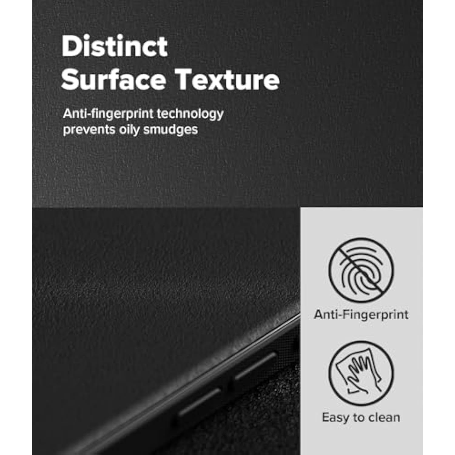 Ringke Onyx for iPhone Air Case, [Feels Good in The Hand] Oil & Dirt Resistant, Individual Lens Covers for Cameras, Non-Slip Enhanced Grip Lightweight Cover - Black