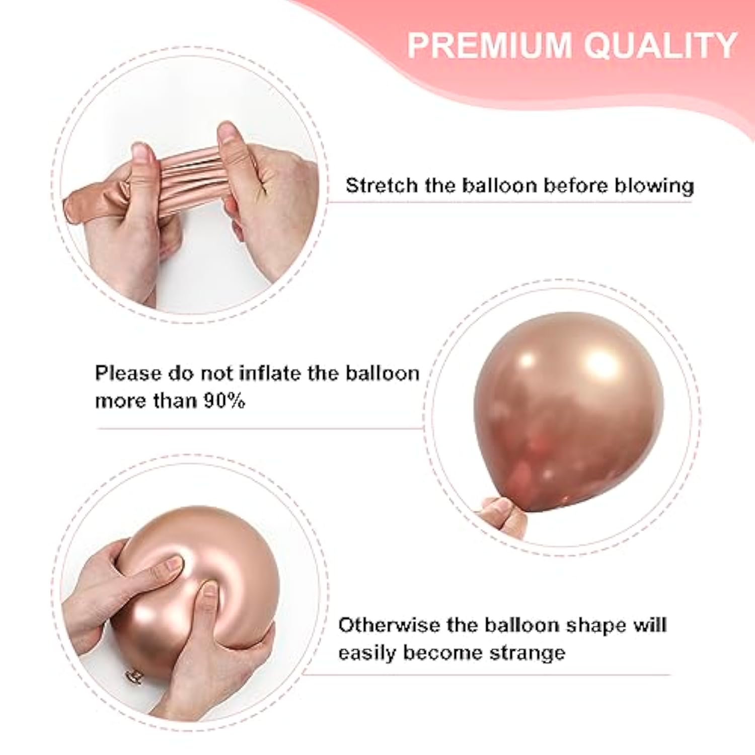 65 Pcs 12 Inches Red And Gold Balloon, Burgundy Party Balloons, Metall