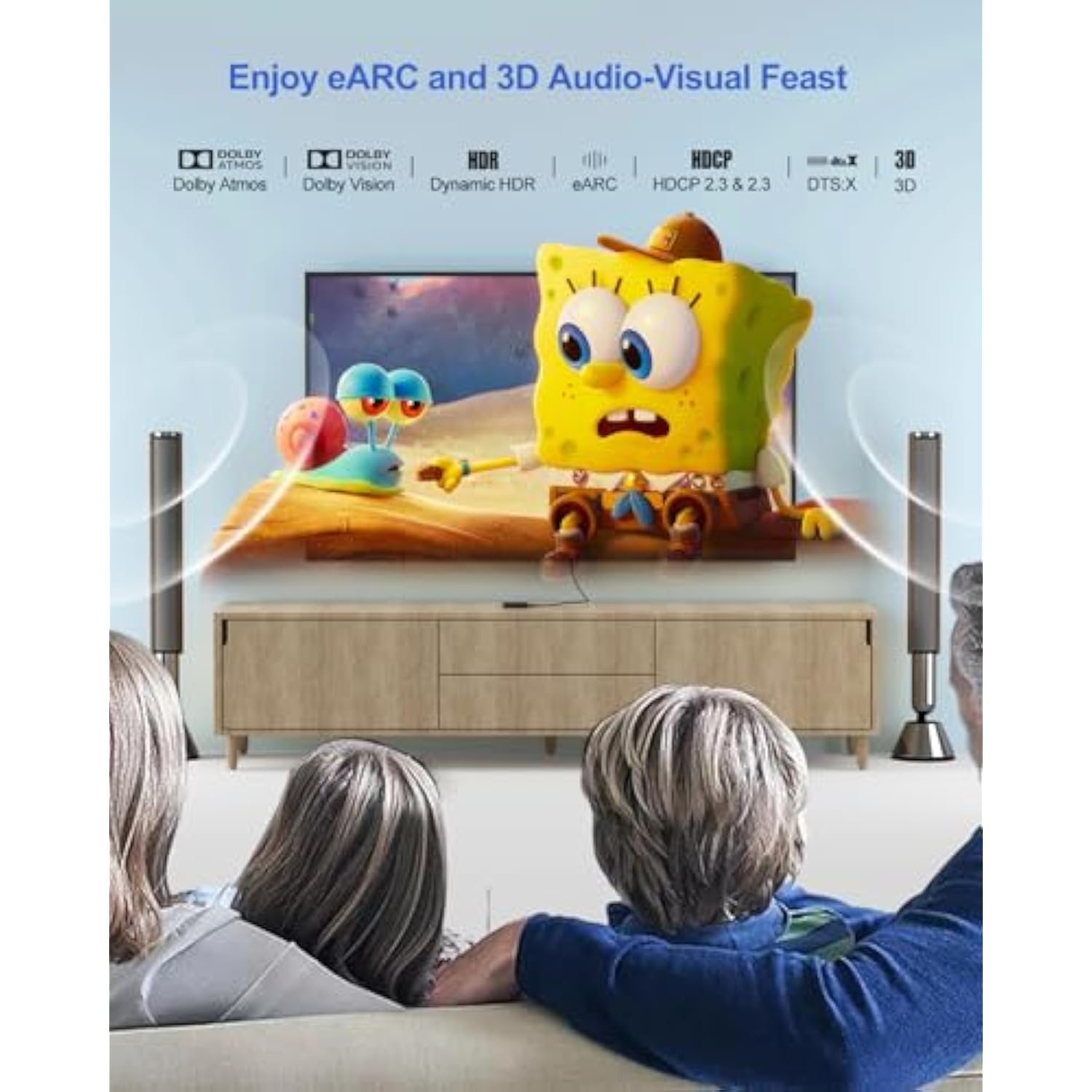 8K Hdmi 2.1 Cable 6Ft, Hdmi To Hdmi Cable 48Gbps Ultra High Speed Hdmi Cord 8K