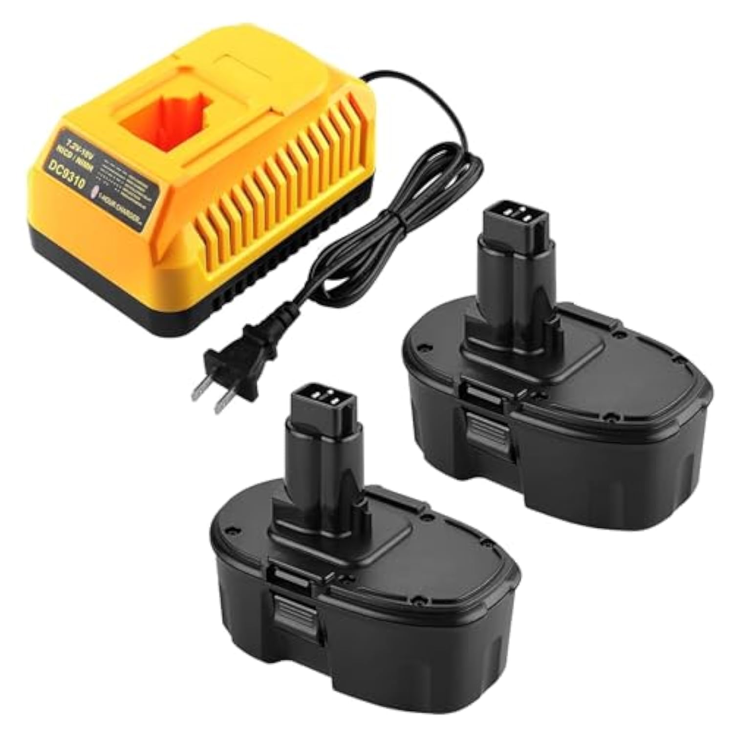 2Pack 18V Replace For Dewalt Battery 4.5A, For 18V Xrp Baterias, 18Volt Dewlt Batteries For Dc9096 Dc9099 Dw9098 Dewalt 18Volt Battery, With Dc9310 18V Dewalt Charger