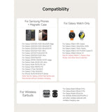 Magnetic Wireless Charging Station For Samsung, 3-In-1 Fast Charger For Galaxy S25/S24/S23/Z Fold7/Z Flip 7/S22, Galaxy Watch 8/8 Classic/Ultra/7/6/5/4, Galaxy Buds3 Pro, 712Sm (No Adapter)