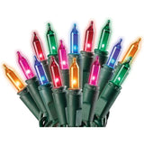 Holiday Pride Multi Color Christmas Lights With Green Wire - 100 Count Multicolor Christmas Tree Lights (22.5 Feet) - Wa