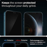 Spigen Tempered Glass Screen Protector [GlasTR EZ FIT] Designed for iPhone 12 Pro Max - Sensor Protection / 2 Pack