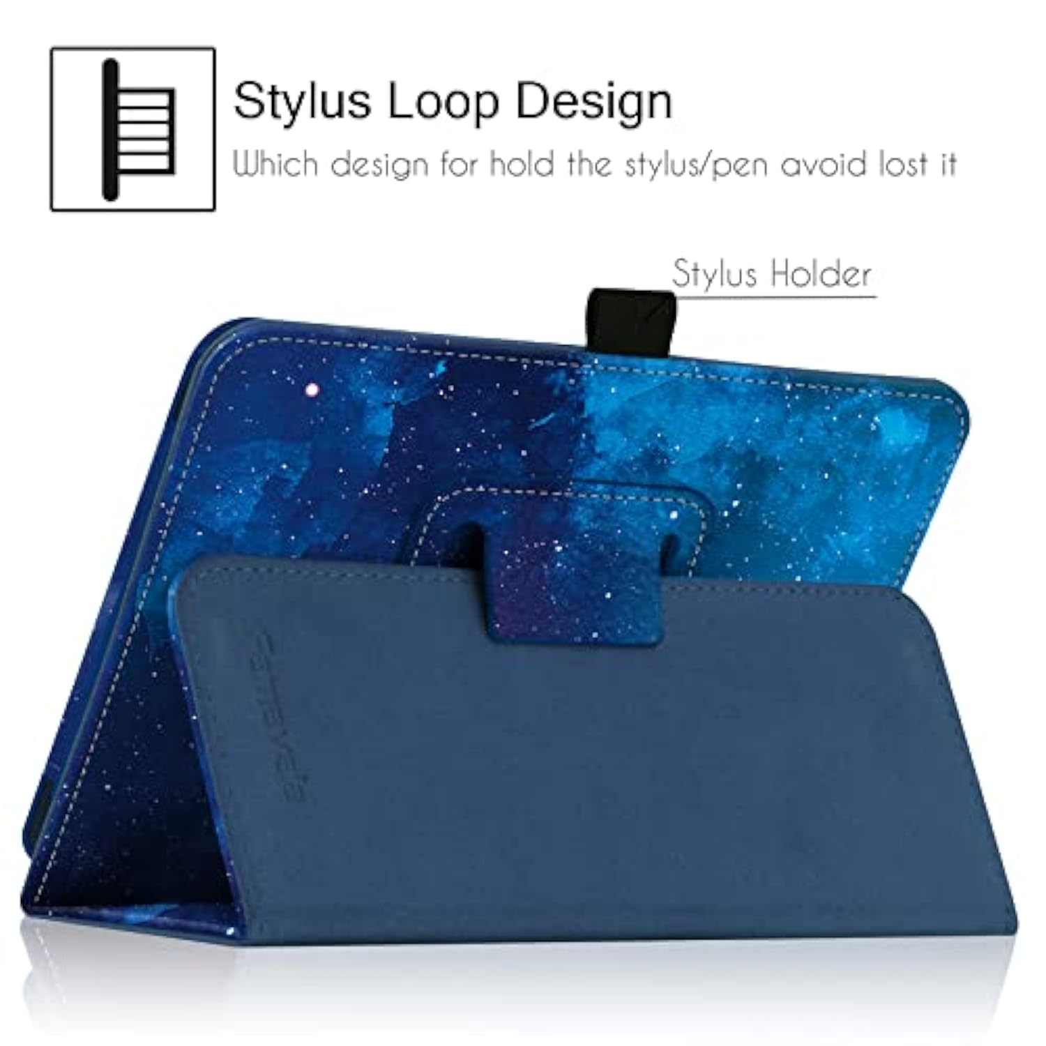 Folio Case Cover For 7Inch Fire 7 Tablet (12Th Generation, 2022 Release) Not Fit For Previous 7Th/9Th Genration (Blugaxy)
