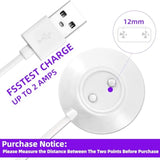 Rose Magnetic Dock Charger 12mm Fast Charging USB Cable 2.5ft