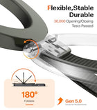TORRAS 2025 Upgrade (Gen 6.0) Magnetic Phone Grip Holder Kickstand with Braided Strap, Fit for MagSafe Ring Removable, for iPhone 17 16,15, 14, 13 12