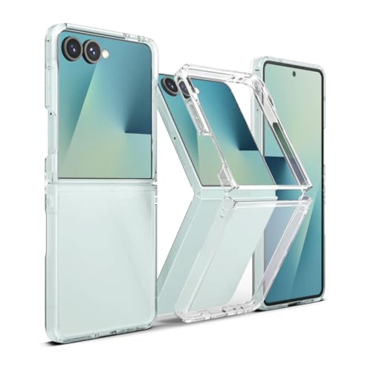 Ringke Fusion [Precision Meets Style] Designed for Samsung Galaxy Z Flip 7 Case, Lightweight Transparent Scratch Resistant Phone Cover for Women, Men - Clear