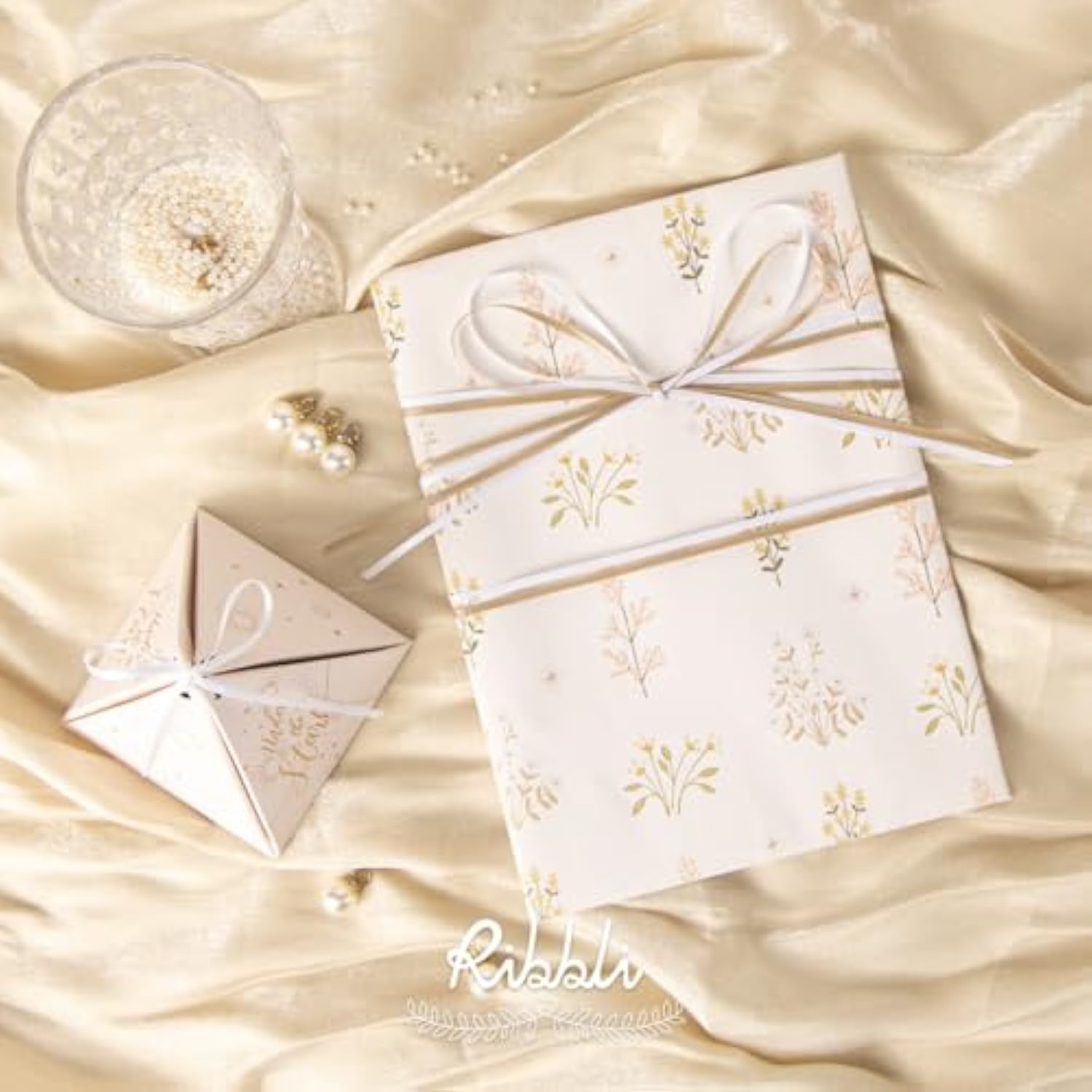 Satin Ribbon 1/8 Inch X Continuous 100 Yards, Thin White Ribbon Double