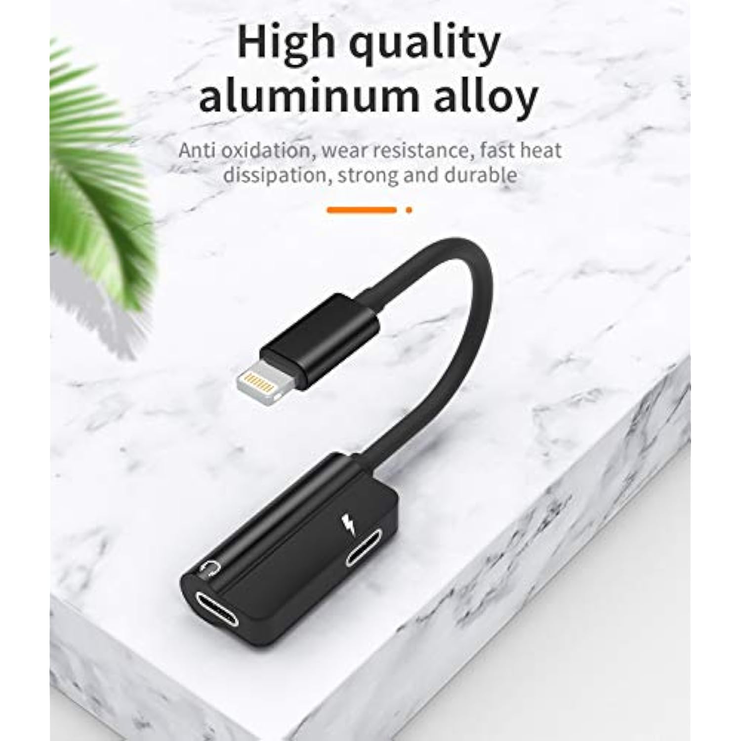 Iphone Headphone Splitter Audio Charge Dongle Adapter 2In1 Dual Lightning Jack Converter Charger Aux Cable Mfi Music Earbud Cord Adaptador Para For 13 12 11 Pro Max Mini Xs Se 7 X Xr 8 Plus Ipad