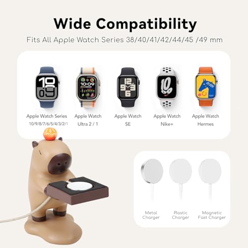 for  Watch Charger Stand Holder Compatible with  Watch Series Ultra3/Ultra2/11/10/9/8/7/6/SE2/SE/5/4/3/2(49/46/45/44/42/41/40/38mm)
