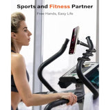 Flexible Gooseneck Phone Holder For Iphone Magsafe, Long Arm Gym Magnetic Phone Holder For Treadmill Peloton, Portable Fitness Home Gym Accessory, Phone Mount For Stroller/Shopping/Golf Cart/Desk