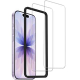Screen Protector For iPhone17 Tempered Glass 2-Pack With Easy Alignment Tool