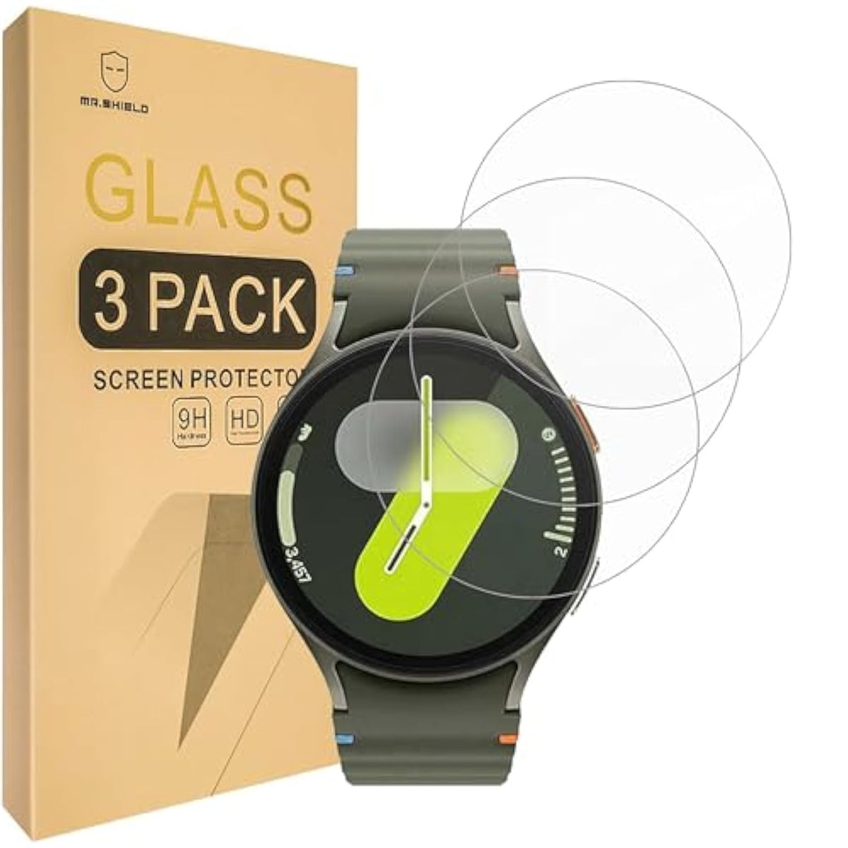 Screen Protector Compatible With Samsung Galaxy Watch 7 [40Mm] [Tempered Glass] [3-Pack] [Japan Glass With 9H Hardness]