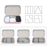 Hard Electronic Organizer Travel Case Electronics Accessories Cable Gadget Wire Storage Tech Bag Double Layer Shockproof Box For Charger Cord Flash Drive Mouse Apple Pencil Power Bank,Rose Gold
