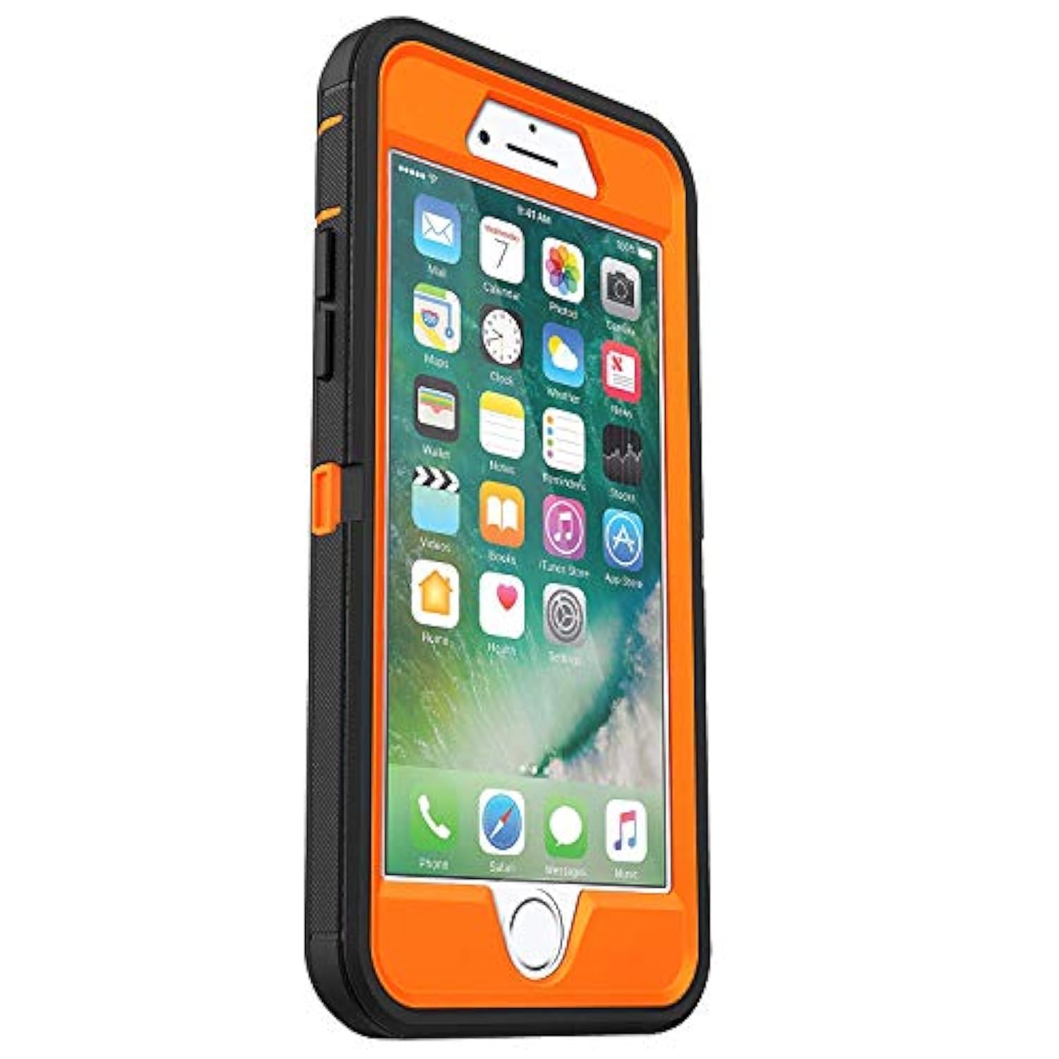 OtterBox DEFENDER SERIES Case for iPhone SE (2nd Gen - 2020) & iPhone 8/7 (NOT PLUS) - Retail Packaging - (BLAZE ORANGE/BLACK W/REALTREE XTRA CAMO)