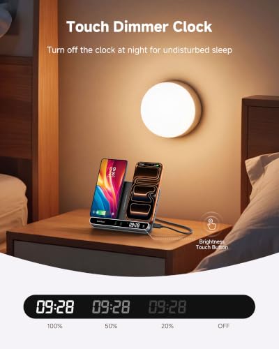 Dual Wireless Charger Stand, 504, Foldable Wireless Charging Station Pad for iPhone Air/17/16/15/ Series,  Galaxy S25/S24/S23, Android Phones,