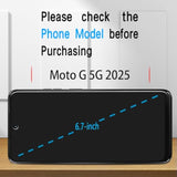 (3 Pack For Motorola Moto G 5G 2025 Screen Protector, 9H Tempered Glass, Touch Sensitivity, Scratch Resistant, Case Friendly