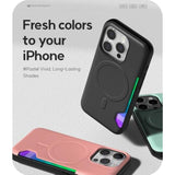 GOOSPERY Mag Bumper Compatible with iPhone 15 Pro Case, Compatible with Magsafe, Card Holder Wallet Protective Dual Layer Sturdy Phone Back Cover - Black