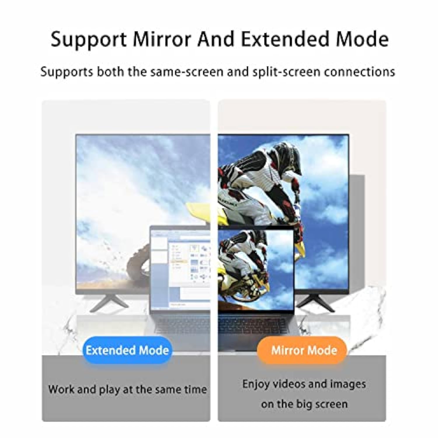 4K Displayport To Hdmi Cable 3.3Ft, High Speed Dp To Hdmi Male To Male Display