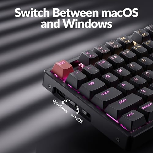 K8 Version 2 Tkl Wireless Mechanical Keyboard, Qmk/Launcher Bluetooth 5.2/Wired, Rgb Backlit Shine-Through Pbt Keycaps, Super Banana Switch, Aluminum Frame For Mac Windows Linux