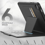 Case For Samsung Galaxy Tab A9+ Plus 11'', Auto Sleep/Wake Case With Magnetic Multiangles Stand, Card Slot For Galaxy Tab A9+/ A9 Plus 11'' Smx210/X216/X218, (Black)