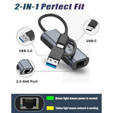 WAVLINK USB C to 2.5G Ethernet Adapter and USB to 2.5 Gigabit Ethernet Adapter