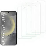 [4 Pack] Screen Protector Compatible with  Galaxy S24 Ultra,Scratch Resistant,Easy-Install,Bubble Free,Anti-Fingerprint,Tempered Glass