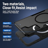 For Samsung Galaxy S21 Plus Case,[Compatible With Magsafe] [Military Grade Drop Tested] Shockproof Magnetic Tough Rugged Protective Phone Case -6.7 Inch (Black)