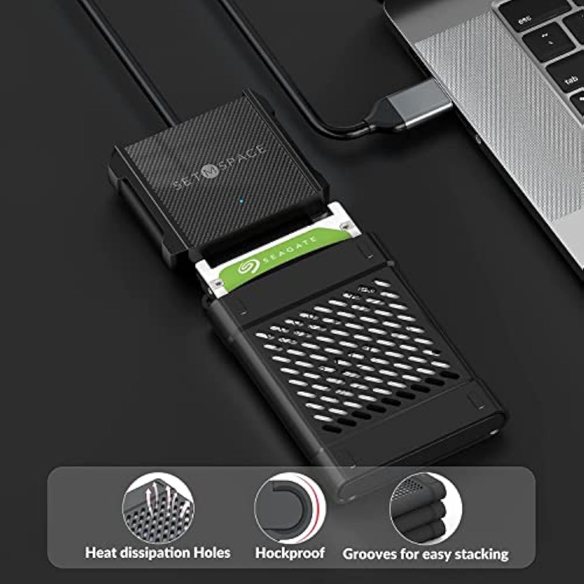 Sata To Usb Cable, Usb 2.0 To 2.5”Sata Iii Hard Drive Adapter Kit For External