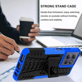 For Motorola Moto G Power 5G 2025 Case/Moto G Play 2025 Case With 2 Pack Screen Protector, Grade Shockproof Phone Case Heavy Duty Robust Bumper Cover With Kickstand, Blue