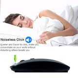 Bluetooth Rechargeable Mouse For Macbook Pro, Macbook Air, Notebook, Pc, Laptop - Black