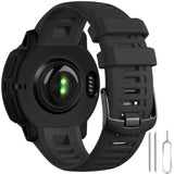 22mm Soft Silicone Garmin Instinct Replacement Watch Band, Black