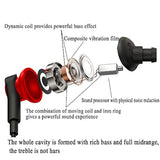 Wired Earbuds Dual-Drive Iron Ring In-Ear Headphones With Mic Hi-Res Immersive