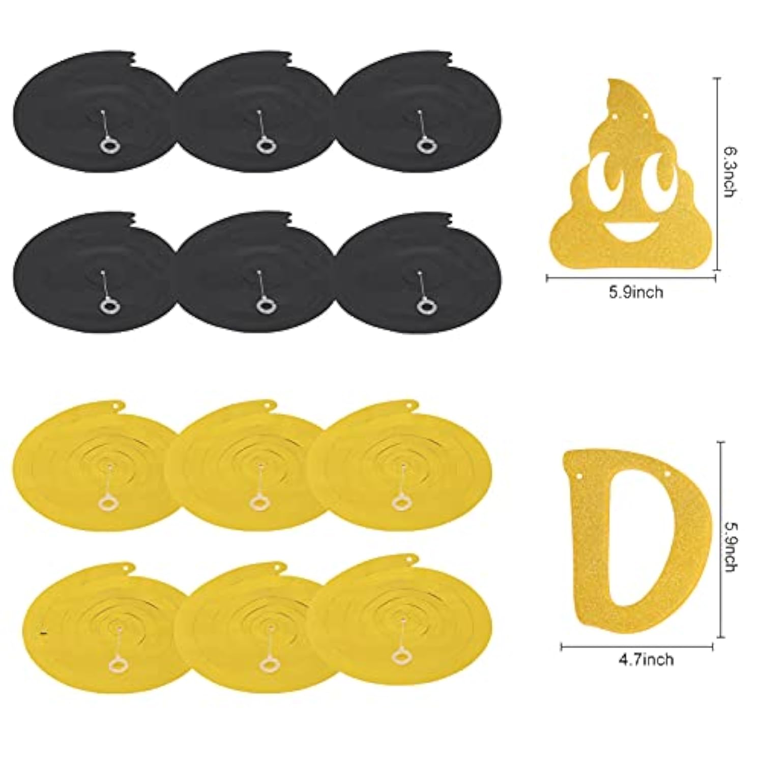 Holy You'Re Old Banner Decorations Kit,20Pcs,Gold Funny Adult Birthday Party Decor Sign For 30Th-40Th-50H-60Th-70Th-80Th-90Th Birthday,Including Holy You'Re Old Banner, 12Pcs Swirl, 6Pcs Poms