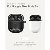 Spigen Rugged Armor Designed for Google Pixel Buds 2a Case (2025) Cover with Keychain - Matte Black