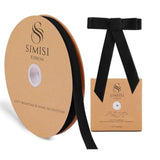 Black Velvet Ribbon 5/8'' 25 Yards For Christmas Tree, Gift Wrapping, Flower Bouquet, Wreath Decorations, Bow Making