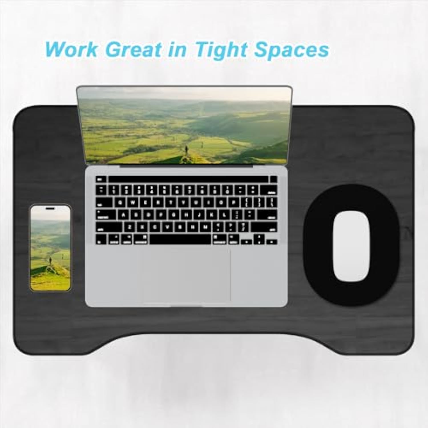 Small Mouse Pad 6 X 8 Inch, Takes Up Wrist And Mouse Space, Waterproof Compact Mini Mouse Mat For Laptop Computer Wireless Mouse Keyboard Home Office Travel,Black