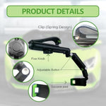 Sun Visor Car Phone Holder, 360° Rearview Phone Holder For Car Sun Visor, Retractable Car Phone Mount Compatible With Iphone/Android/Samsung