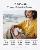 Anker Portable Charger, 10,000mAh 30W Power Bank, USB-C in and Out Fast Charging Battery Pack, Travel Essential Phone Power Bank, for iPhone 17/16,