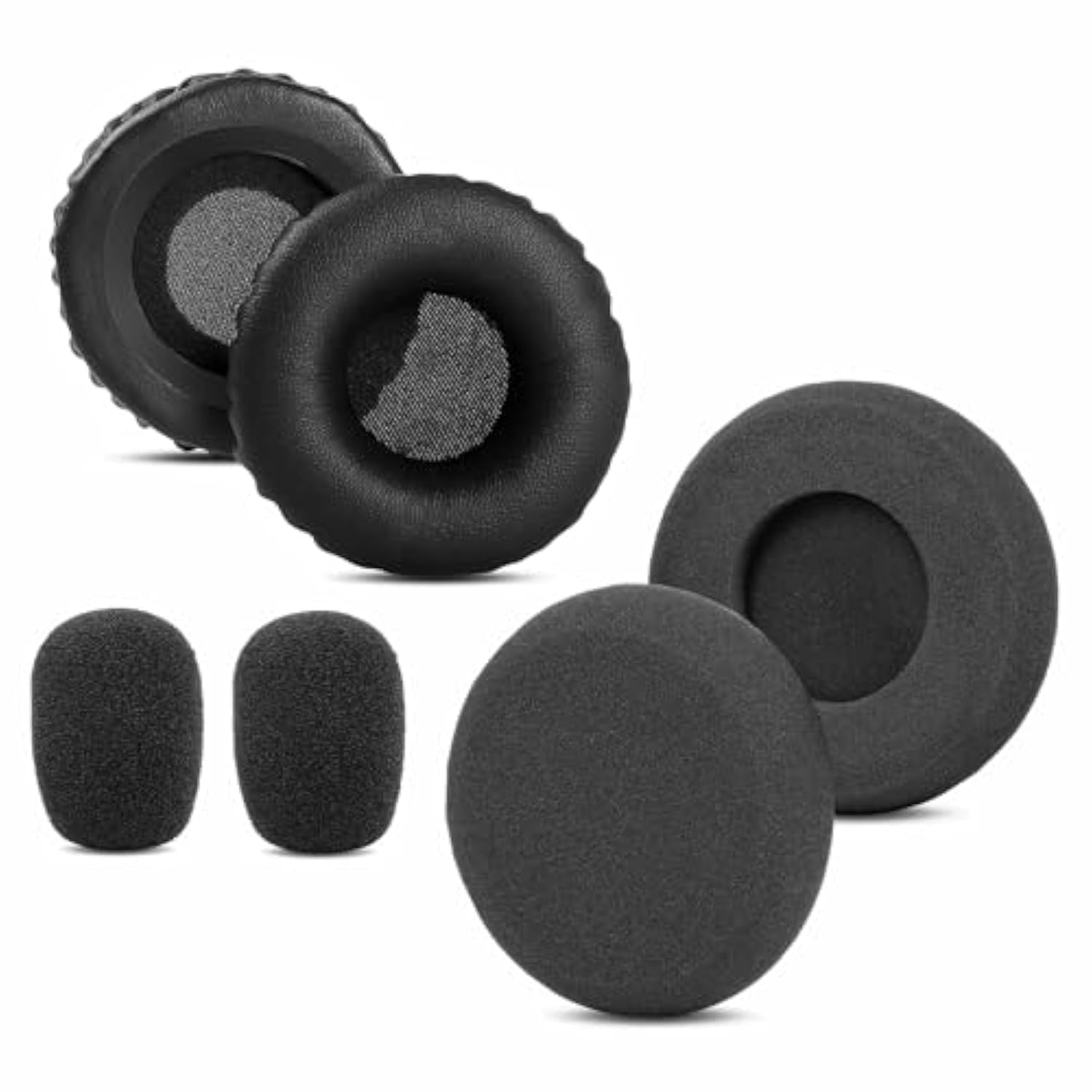 Ear Pads Foam Compatible With Vxi Blueparrott B250-Xt Plus B250Xt B150 Headset Replacement Ear/Mic Cushion Kit 6 Pcs (Style 1)