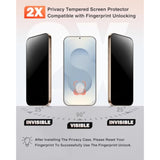 [4 In 1] Magnetic For Samsung Galaxy S25 Case, 2 Pics Privacy Screen Protectors And 1 Pic Camera Protector, Fit For Magsafe, Military Grade Shockproof Translucent Matte Galaxy S25 Cover 6.2“, Hot Pink