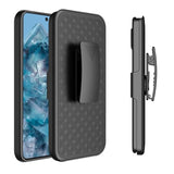 Pixel 9 Pro XL 6.8" Holster Case, Belt Clip, Kickstand, Rugged Protection - Black