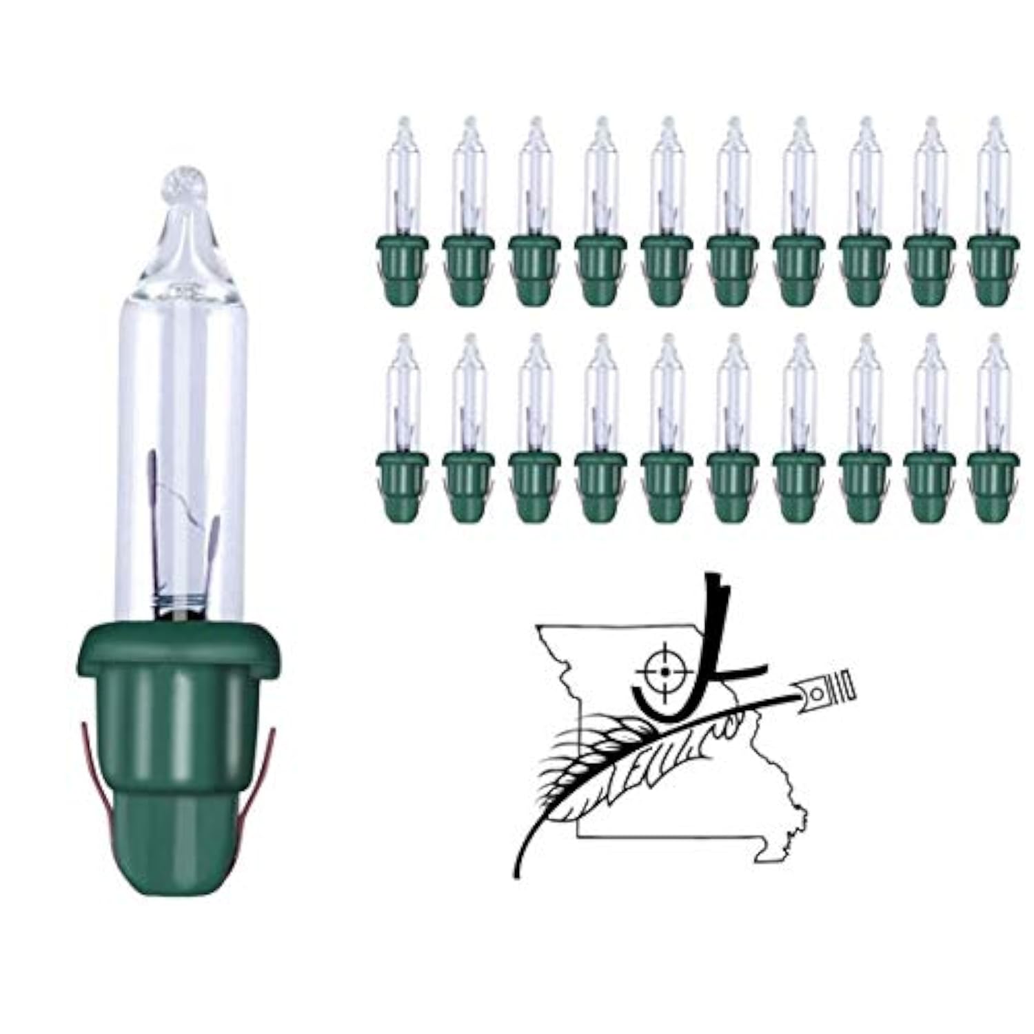 Ge 20X Mini 2.5 Volt Clear Christmas Light Bulbs Replacement Tree Lights Indoor Or Outdoor By