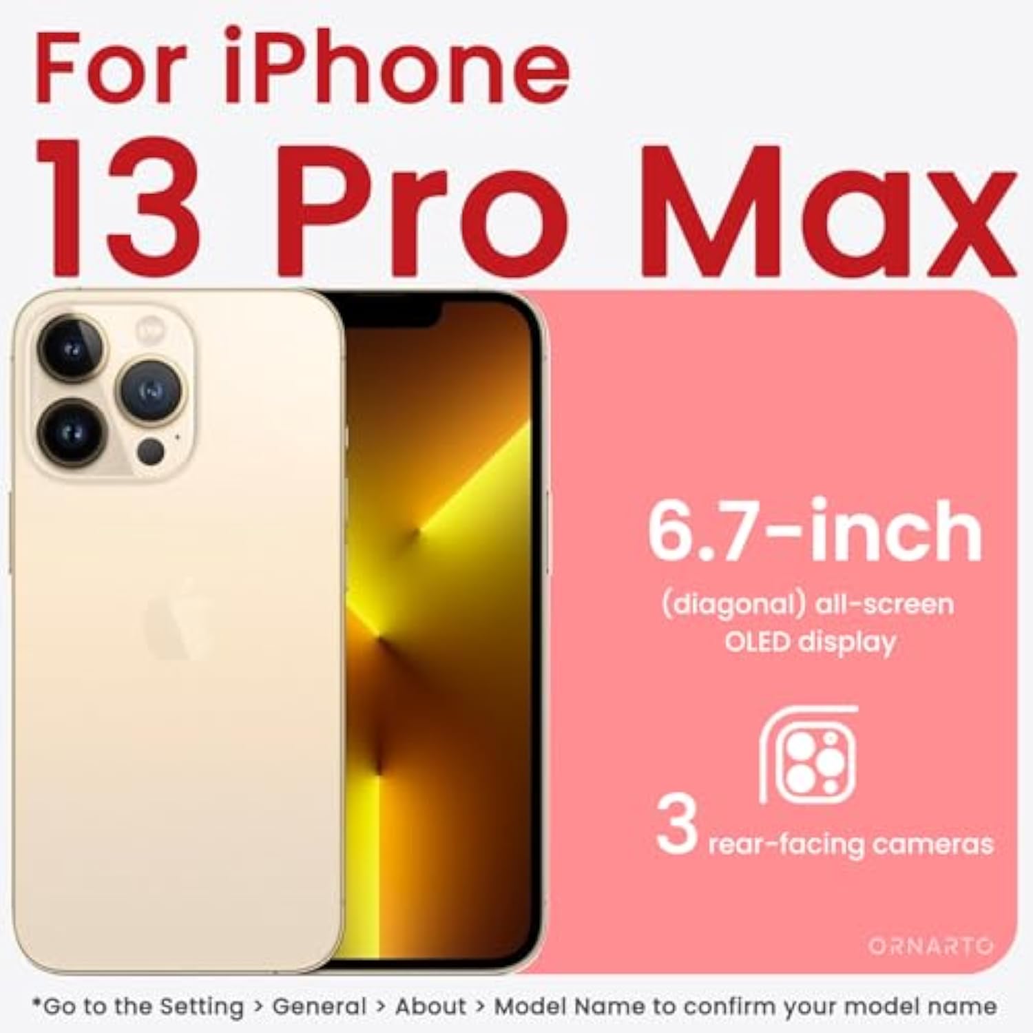 Compatible With Iphone 13 Pro Max Case 6.7", Slim Liquid Silicone 3 Layers Full Covered Soft Gel Rubber Case Cover 6.7 Inch-Chalk Pink