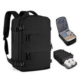 Travel Backpack For Women Men Airline Approved Carry On Backpack Flight Approved Waterproof Sports Luggage Backpack Casual Daypack Small Hiking Backpacks Black Backpacks