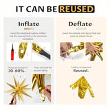 Black and Gold 107-Piece Birthday Decoration Kit: Balloons & Banner