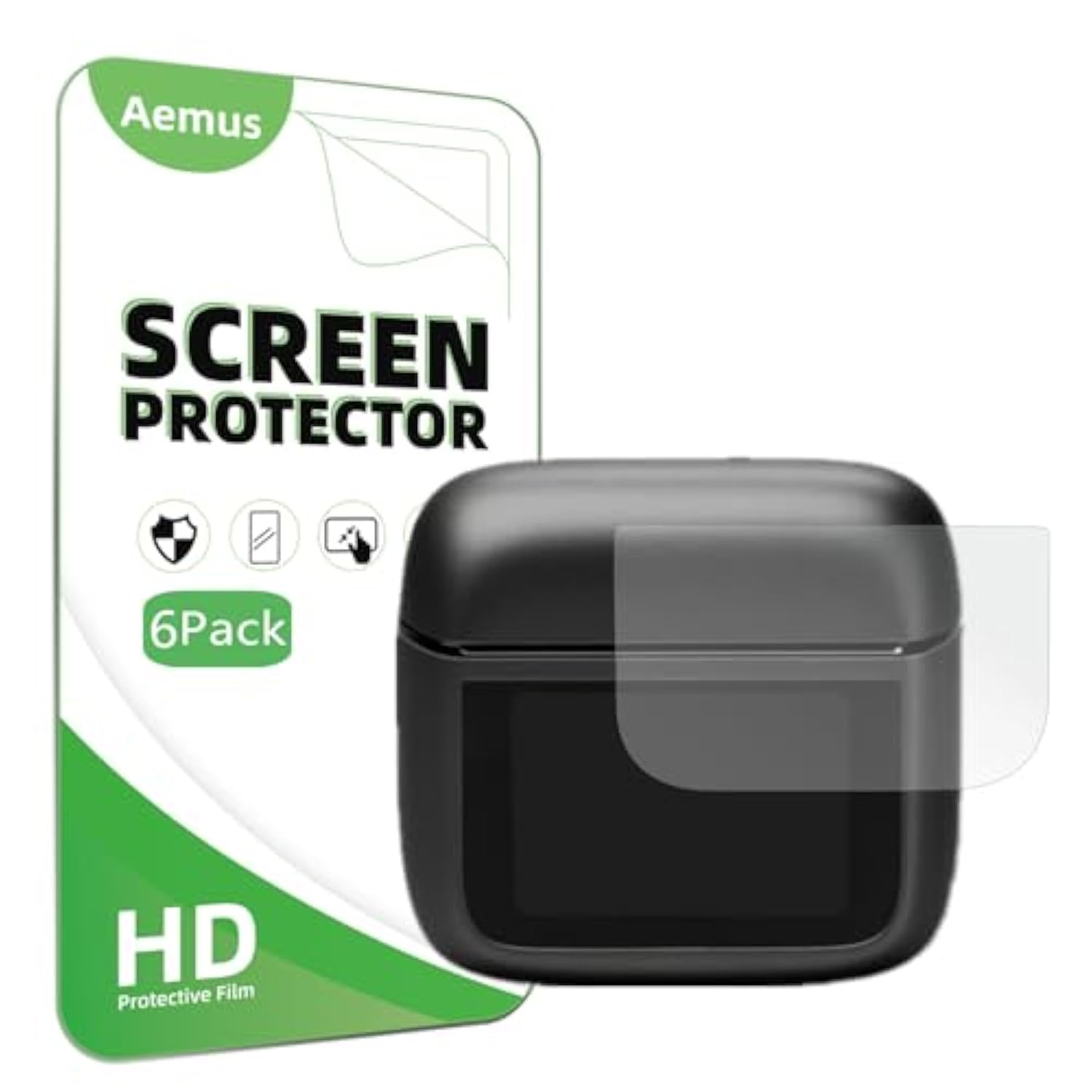 Screen Protector Compatible For Jbl Tour Pro 3 (6 Pack) Hd Pet Film For Earbuds Smart Charging Case Screen Display